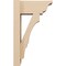 Ekena Millwork 6-in W x 12-in D x 20-in H Balboa Trad Rough Cedar Woodgrain TimberThane Outlooker, Primed Tan OUTUR060X12X20BOA04RCPR - alternate 5